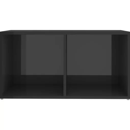 vidaXL Tv Benches & Tv Stands* Tv Stand High Gloss Gray 28.3"X13.8"X14.4" Engineered Wood