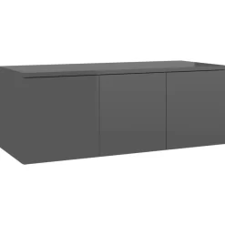 vidaXL Tv Benches & Tv Stands* Tv Stand High Gloss Gray 31.5"X13.4"X11.8" Engineered Wood