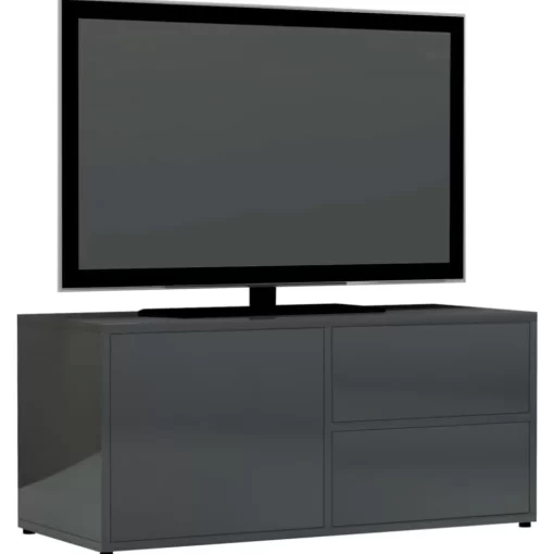 vidaXL Tv Benches & Tv Stands* Tv Stand High Gloss Gray 31.5"X13.4"X14.2" Engineered Wood