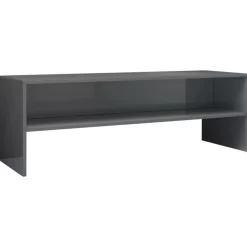 vidaXL Tv Benches & Tv Stands* Tv Stand High Gloss Gray 47.2"X15.7"X15.7" Engineered Wood