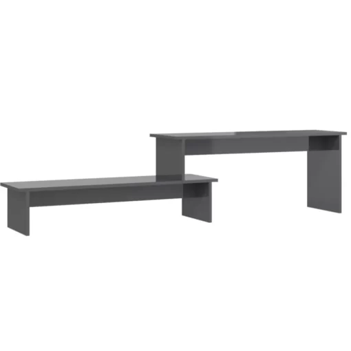 vidaXL Tv Benches & Tv Stands* Tv Stand High Gloss Gray 70.9"X11.8"X16.9" Engineered Wood