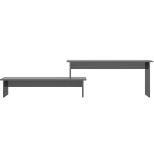 vidaXL Tv Benches & Tv Stands* Tv Stand High Gloss Gray 70.9"X11.8"X16.9" Engineered Wood