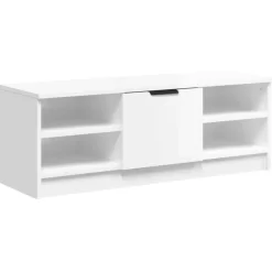 vidaXL Tv Benches & Tv Stands* Tv Stand High Gloss White 40.2"X14"X14.4" Engineered Wood