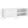 vidaXL Tv Benches & Tv Stands* Tv Stand High Gloss White 47.2