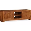 vidaXL Tv Benches & Tv Stands* Tv Stand Solid Wood With Honey Finish 47.2