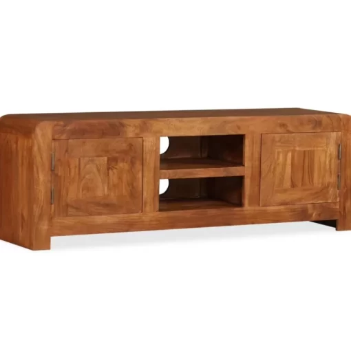 vidaXL Tv Benches & Tv Stands* Tv Stand Solid Wood With Honey Finish 47.2"X11.8"X15.7"