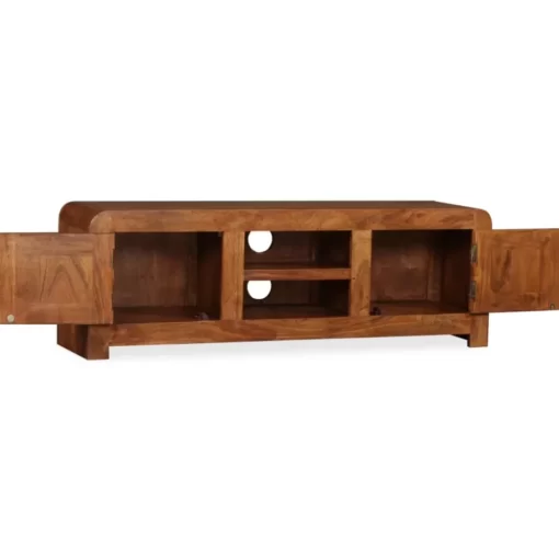 vidaXL Tv Benches & Tv Stands* Tv Stand Solid Wood With Honey Finish 47.2"X11.8"X15.7"