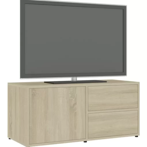 vidaXL Tv Benches & Tv Stands* Tv Stand Sonoma Oak 31.5"X13.4"X14.2" Engineered Wood