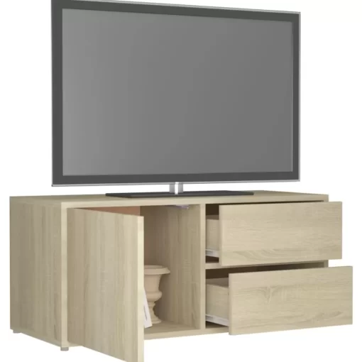 vidaXL Tv Benches & Tv Stands* Tv Stand Sonoma Oak 31.5"X13.4"X14.2" Engineered Wood