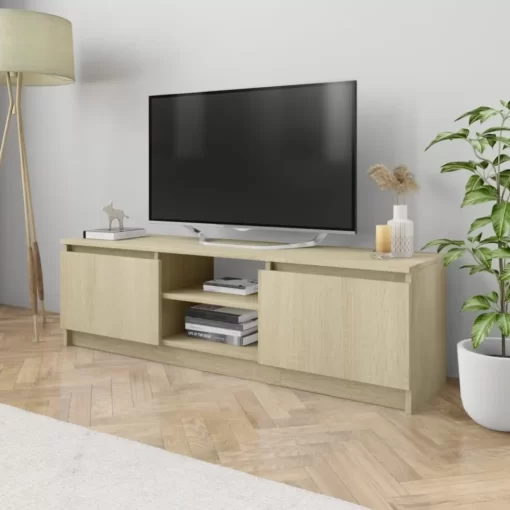 vidaXL Tv Benches & Tv Stands* Tv Stand Sonoma Oak 47.2"X11.8"X14" Engineered Wood