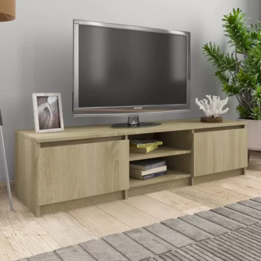 vidaXL Tv Benches & Tv Stands* Tv Stand Sonoma Oak 55.1"X15.7"X14" Engineered Wood