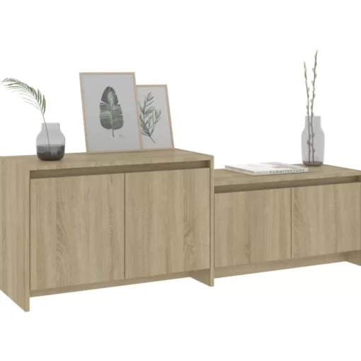 vidaXL Tv Benches & Tv Stands* Tv Stand Sonoma Oak 57.7"X13.8"X19.7" Engineered Wood