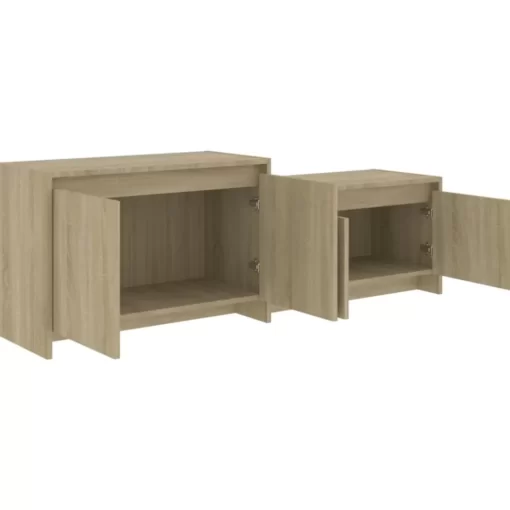 vidaXL Tv Benches & Tv Stands* Tv Stand Sonoma Oak 57.7"X13.8"X19.7" Engineered Wood