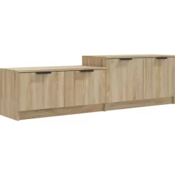 vidaXL Tv Benches & Tv Stands* Tv Stand Sonoma Oak 62.4"X14.2"X17.7" Engineered Wood