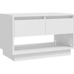 vidaXL Tv Benches & Tv Stands* Tv Stand White 27.6"X16.1"X17.3" Engineered Wood