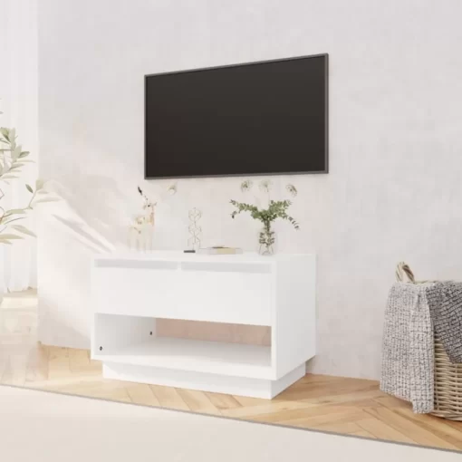 vidaXL Tv Benches & Tv Stands* Tv Stand White 27.6"X16.1"X17.3" Engineered Wood