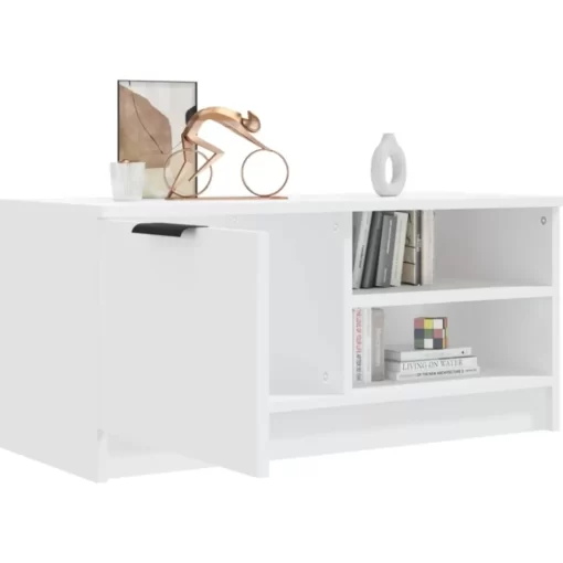 vidaXL Tv Benches & Tv Stands* Tv Stand White 31.5"X13.8"X14.4" Engineered Wood