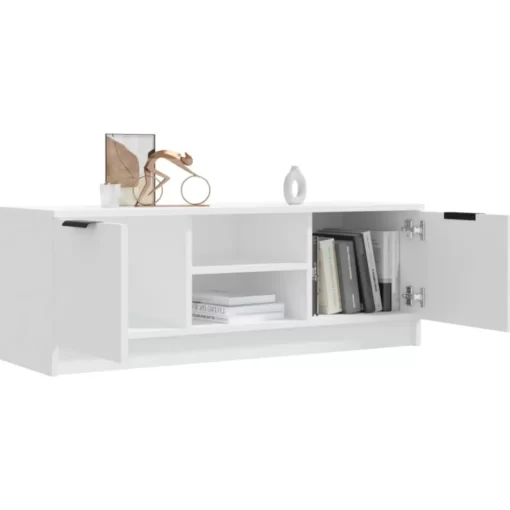 vidaXL Tv Benches & Tv Stands* Tv Stand White 40.2"X13.8"X14.4" Engineered Wood