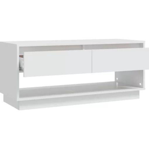 vidaXL Tv Benches & Tv Stands* Tv Stand White 40.2"X16.1"X17.3" Engineered Wood