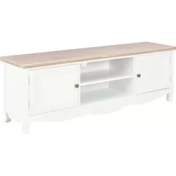 vidaXL Tv Benches & Tv Stands* Tv Stand White 47.2"X11.8"X15.7" Wood