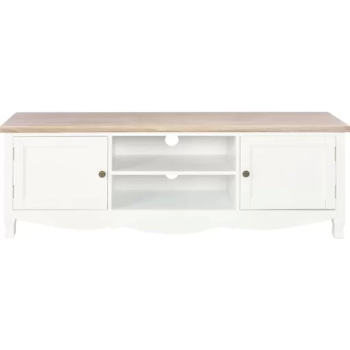 vidaXL Tv Benches & Tv Stands* Tv Stand White 47.2"X11.8"X15.7" Wood