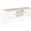 vidaXL Tv Benches & Tv Stands* Tv Stand White 47.2