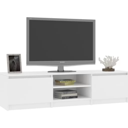 vidaXL Tv Benches & Tv Stands* Tv Stand White 55.1"X15.7"X14" Engineered Wood