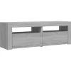 vidaXL Tv Benches & Tv Stands* Tv Stand With Led Lights Gray Sonoma 47.2