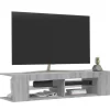 vidaXL Tv Benches & Tv Stands* Tv Stand With Led Lights Gray Sonoma 53.1