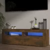 vidaXL Tv Benches & Tv Stands* Tv Stand With Led Lights Smoked Oak 47.2