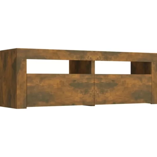 vidaXL Tv Benches & Tv Stands* Tv Stand With Led Lights Smoked Oak 47.2"X13.8"X15.7"