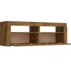 vidaXL Tv Benches & Tv Stands* Tv Stand With Led Lights Smoked Oak 47.2