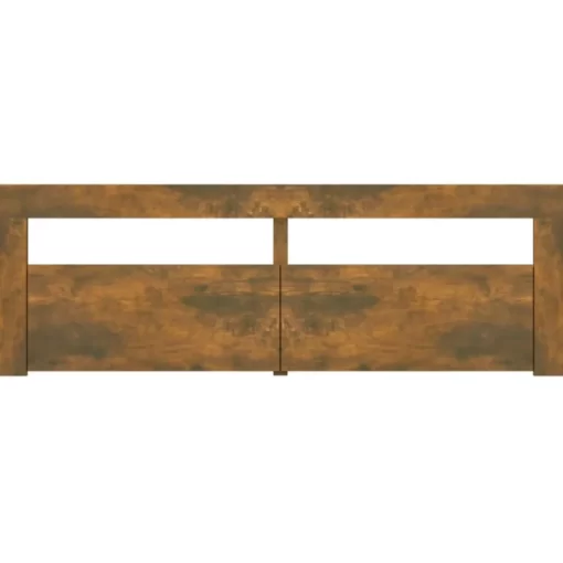 vidaXL Tv Benches & Tv Stands* Tv Stand With Led Lights Smoked Oak 47.2"X13.8"X15.7"