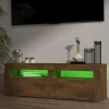 vidaXL Tv Benches & Tv Stands* Tv Stand With Led Lights Smoked Oak 47.2