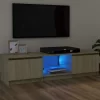 vidaXL Tv Benches & Tv Stands* Tv Stand With Led Lights Sonoma Oak 47.2