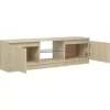 vidaXL Tv Benches & Tv Stands* Tv Stand With Led Lights Sonoma Oak 47.2