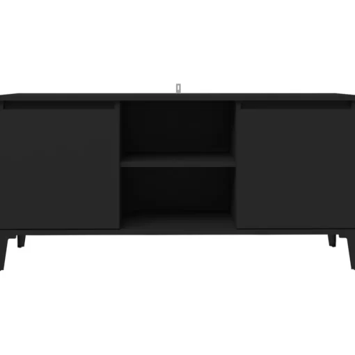 vidaXL Tv Benches & Tv Stands* Tv Stand With Metal Legs Black 40.7"X13.8"X19.7"