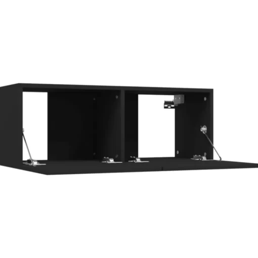 vidaXL Tv Benches & Tv Stands* Tv Stands 2 Pcs Black 31.5"X11.8"X11.8" Engineered Wood