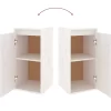 vidaXL Tv Benches & Tv Stands* Tv Stands 2 Pcs White Solid Wood Pine