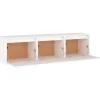 vidaXL Tv Benches & Tv Stands* Tv Stands 3 Pcs White Solid Wood Pine