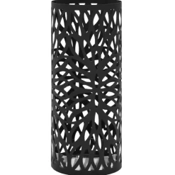 vidaXL Household Supplies* Umbrella Stand Leaves Steel Black