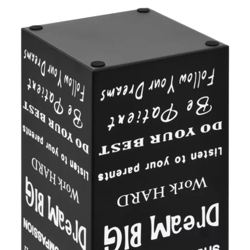 vidaXL Household Supplies* Umbrella Stand Text Steel Black