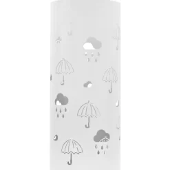 vidaXL Household Supplies* Umbrella Stand Umbrellas Steel White