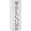 vidaXL Household Supplies* Umbrella Stand Welcome Steel White