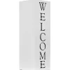 vidaXL Household Supplies* Umbrella Stand Welcome Steel White