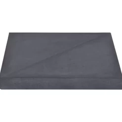 vidaXL Lawn & Garden* Umbrella Weight Plate Black Granite Square 33.1 Lb