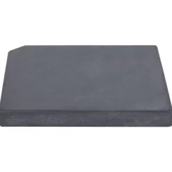 vidaXL Lawn & Garden* Umbrella Weight Plate Black Granite Square 55.1 Lb