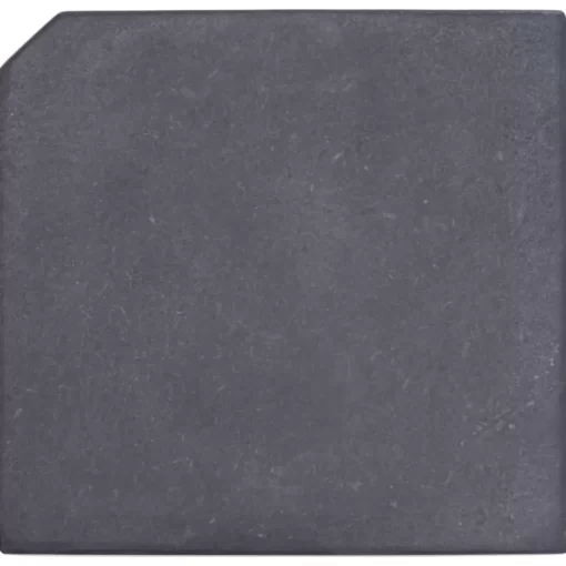 vidaXL Lawn & Garden* Umbrella Weight Plate Black Granite Square 55.1 Lb