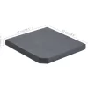 vidaXL Lawn & Garden* Umbrella Weight Plate Black Granite Square 55.1 Lb