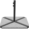 vidaXL Lawn & Garden* Umbrella Weight Plate Granite 33.1 Lb Triangular Gray